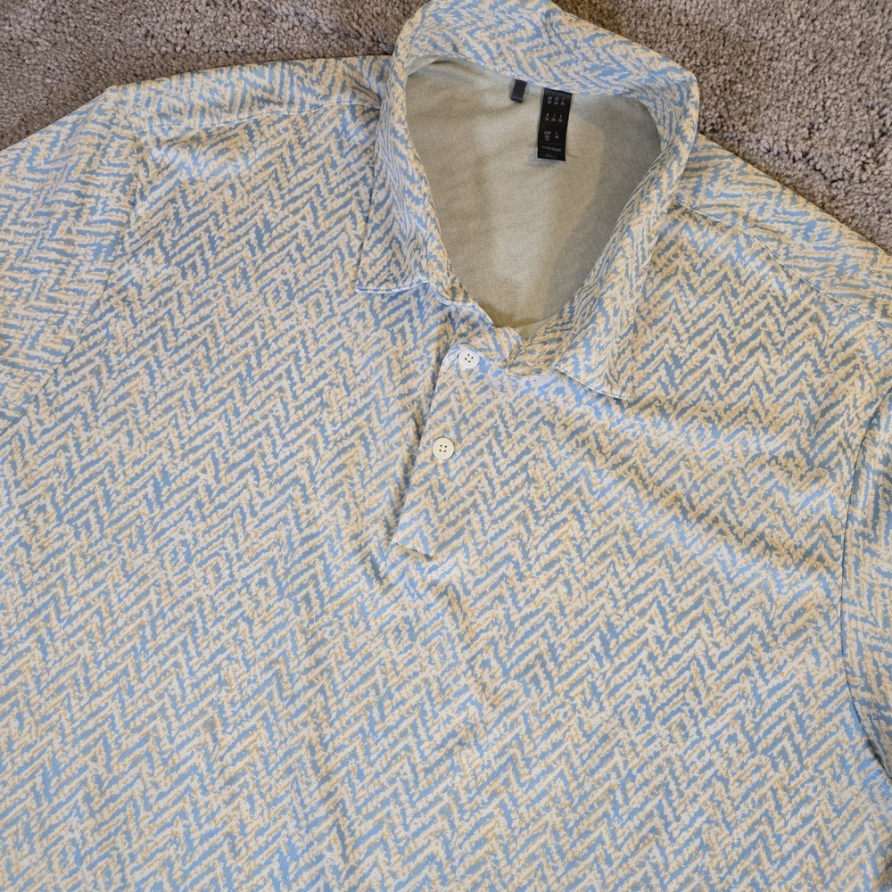 Adidas Ultimate365 Jacquard Semi Blue Burst Shirt Mens 2XL‎ Polo